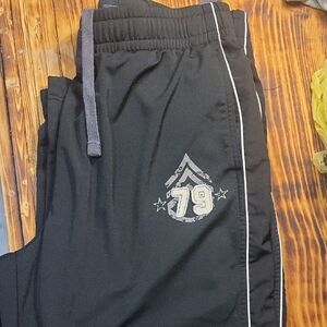 Urban Pipeline Black Joggers with White Trim